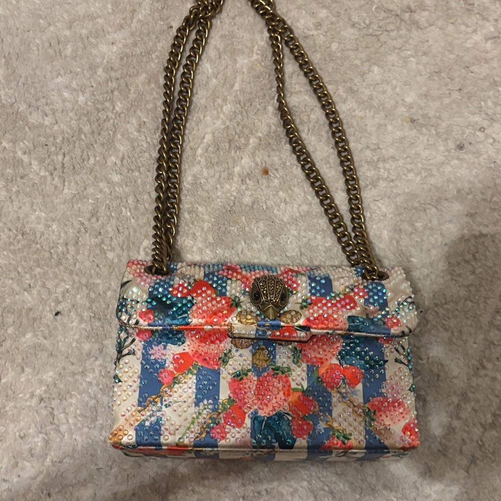 Kurt Geiger Multicolor Floral Shoulder Bag